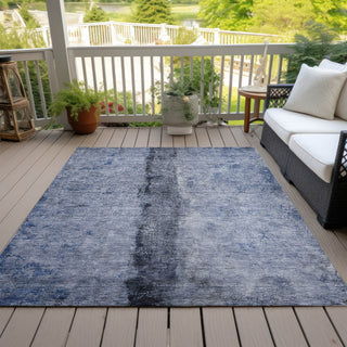 Piper Looms Chantille Modern ACN605 Denim Area Rug