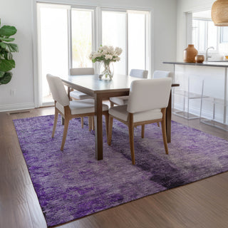 Piper Looms Chantille Modern ACN605 Purple Area Rug