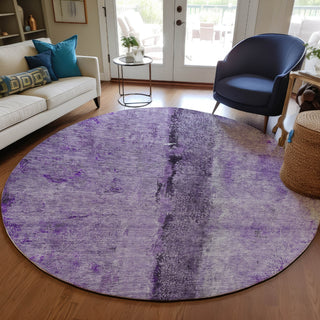 Piper Looms Chantille Modern ACN605 Purple Area Rug