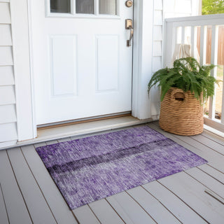 Piper Looms Chantille Modern ACN605 Purple Area Rug