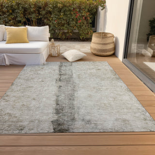 Piper Looms Chantille Modern ACN605 Taupe Area Rug