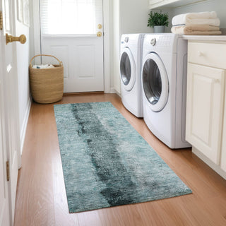 Piper Looms Chantille Modern ACN605 Teal Area Rug