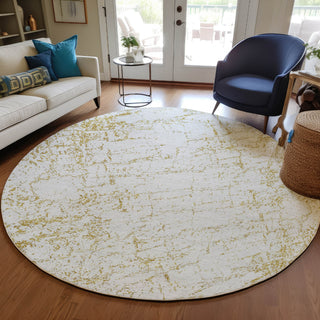 Piper Looms Chantille Organic ACN606 Gold Area Rug