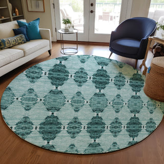 Piper Looms Chantille Moroccan ACN610 Teal Area Rug