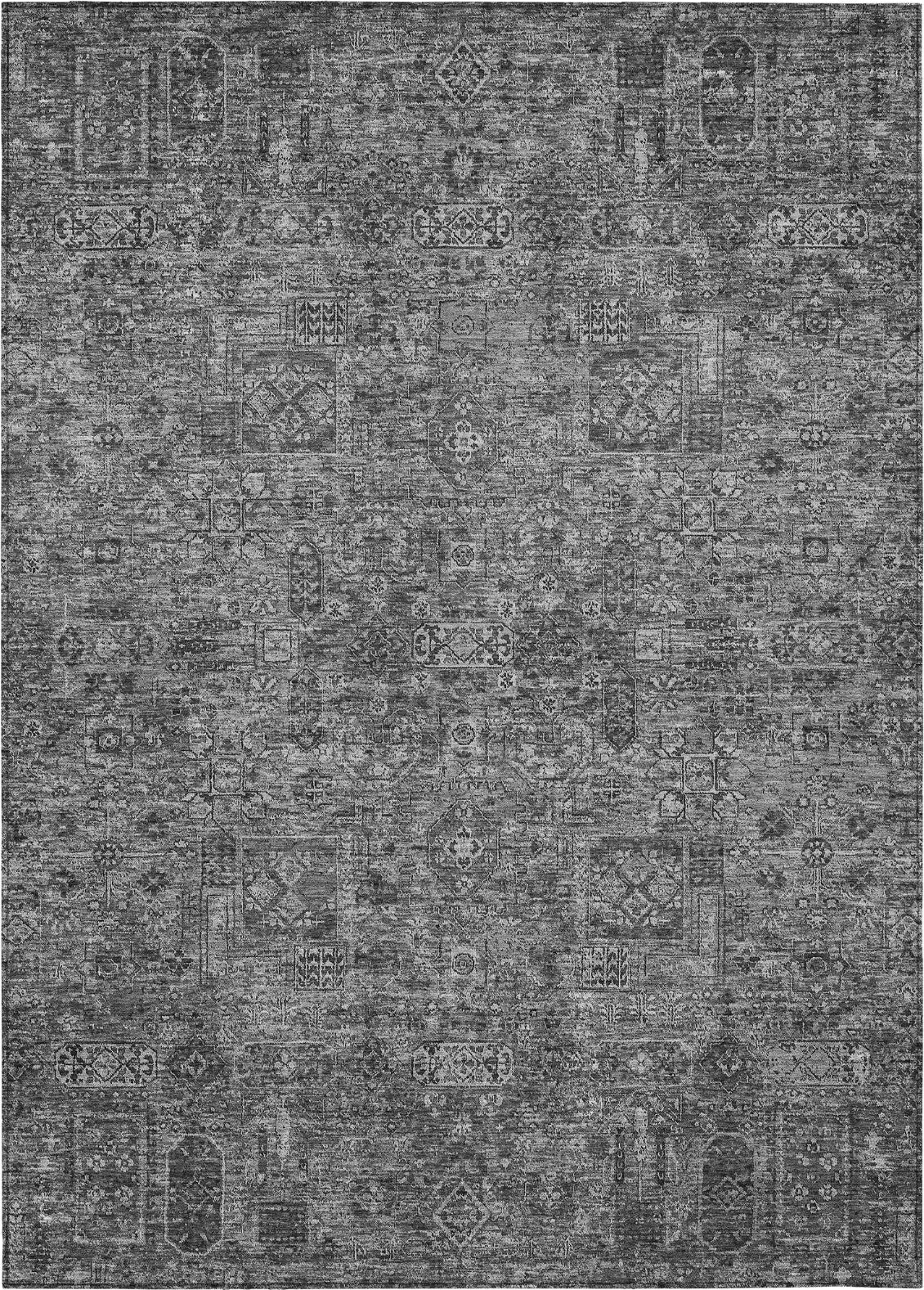 Piper Looms Chantille Panel ACN611 Charcoal Area Rug