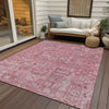 Piper Looms Chantille Panel ACN611 Pink Area Rug