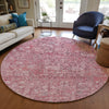 Piper Looms Chantille Panel ACN611 Pink Area Rug