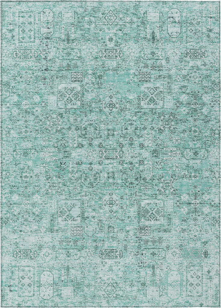 Piper Looms Chantille Panel ACN611 Teal Area Rug