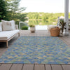 Piper Looms Chantille Geometric ACN612 Blue Area Rug