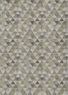 Piper Looms Chantille Geometric ACN612 Taupe Area Rug