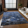 Piper Looms Chantille Floral ACN613 Blue Area Rug