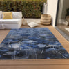 Piper Looms Chantille Floral ACN613 Blue Area Rug