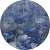 Piper Looms Chantille Floral ACN613 Blue Area Rug