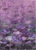 Piper Looms Chantille Floral ACN613 Purple Area Rug