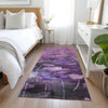 Piper Looms Chantille Floral ACN613 Purple Area Rug