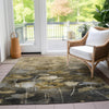 Piper Looms Chantille Floral ACN613 Taupe Area Rug
