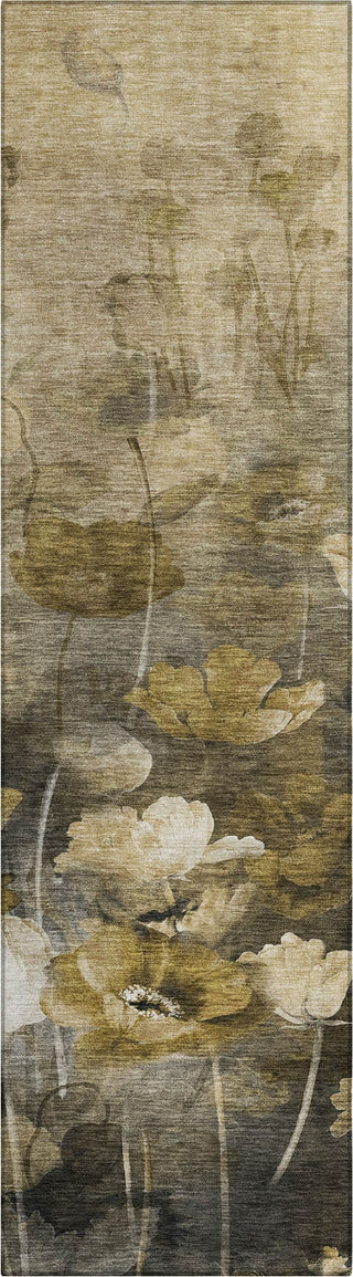 Piper Looms Chantille Floral ACN613 Taupe Area Rug