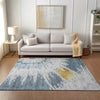 Piper Looms Chantille Spiral ACN614 Blue Area Rug Lifestyle Image Feature