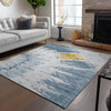 Piper Looms Chantille Spiral ACN614 Blue Area Rug