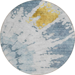 Piper Looms Chantille Spiral ACN614 Blue Area Rug