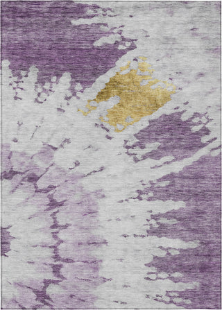 Piper Looms Chantille Spiral ACN614 Purple Area Rug