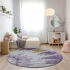 Piper Looms Chantille Spiral ACN614 Purple Area Rug