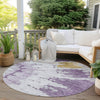 Piper Looms Chantille Spiral ACN614 Purple Area Rug