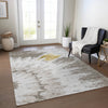 Piper Looms Chantille Spiral ACN614 Taupe Area Rug Lifestyle Image Feature