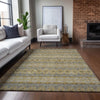Piper Looms Chantille Bohemian ACN615 Gold Area Rug Lifestyle Image Feature
