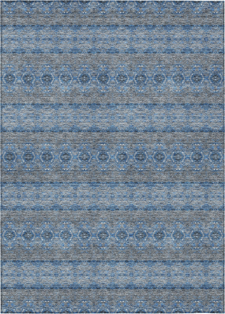 Piper Looms Chantille Bohemian ACN615 Navy Area Rug