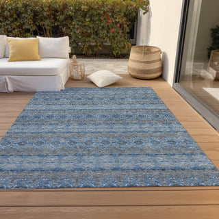 Piper Looms Chantille Bohemian ACN615 Navy Area Rug