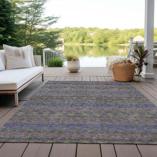 Piper Looms Chantille Bohemian ACN615 Purple Area Rug