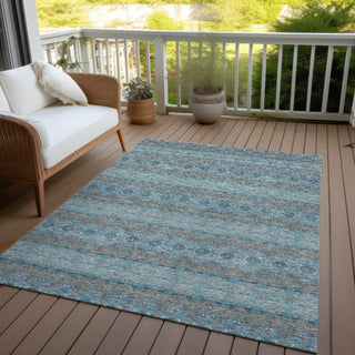 Piper Looms Chantille Bohemian ACN615 Teal Area Rug