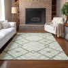Piper Looms Chantille Geometric ACN616 Aloe Area Rug Lifestyle Image Feature