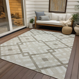 Piper Looms Chantille Geometric ACN616 Beige Area Rug