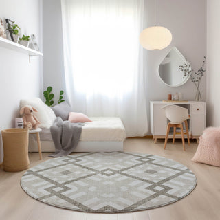 Piper Looms Chantille Geometric ACN616 Beige Area Rug