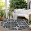 Piper Looms Chantille Geometric ACN616 Charcoal Area Rug