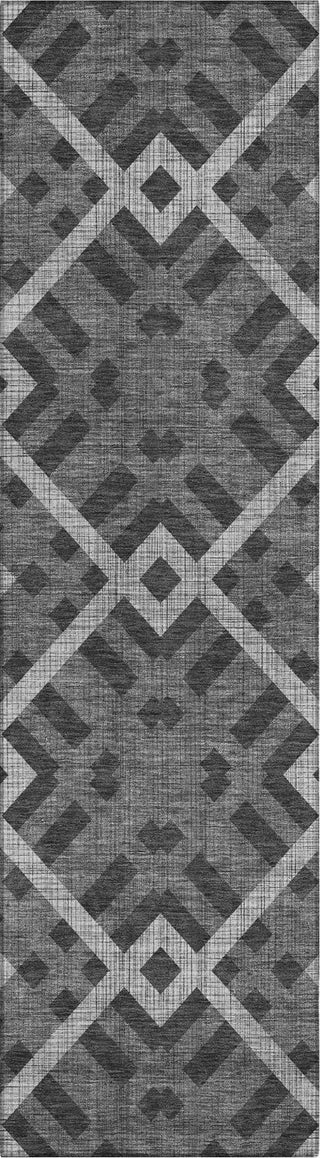 Piper Looms Chantille Geometric ACN616 Charcoal Area Rug