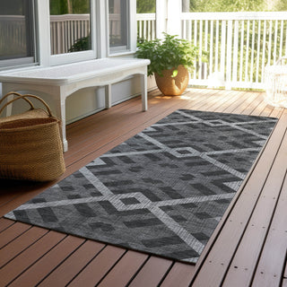 Piper Looms Chantille Geometric ACN616 Charcoal Area Rug