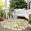 Piper Looms Chantille Geometric ACN616 Gold Area Rug