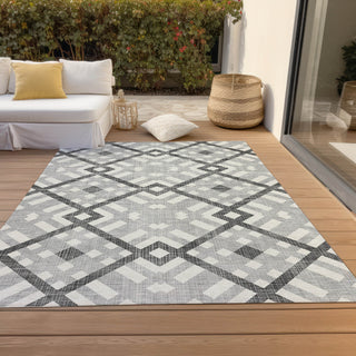 Piper Looms Chantille Geometric ACN616 Gray Area Rug