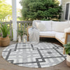 Piper Looms Chantille Geometric ACN616 Gray Area Rug