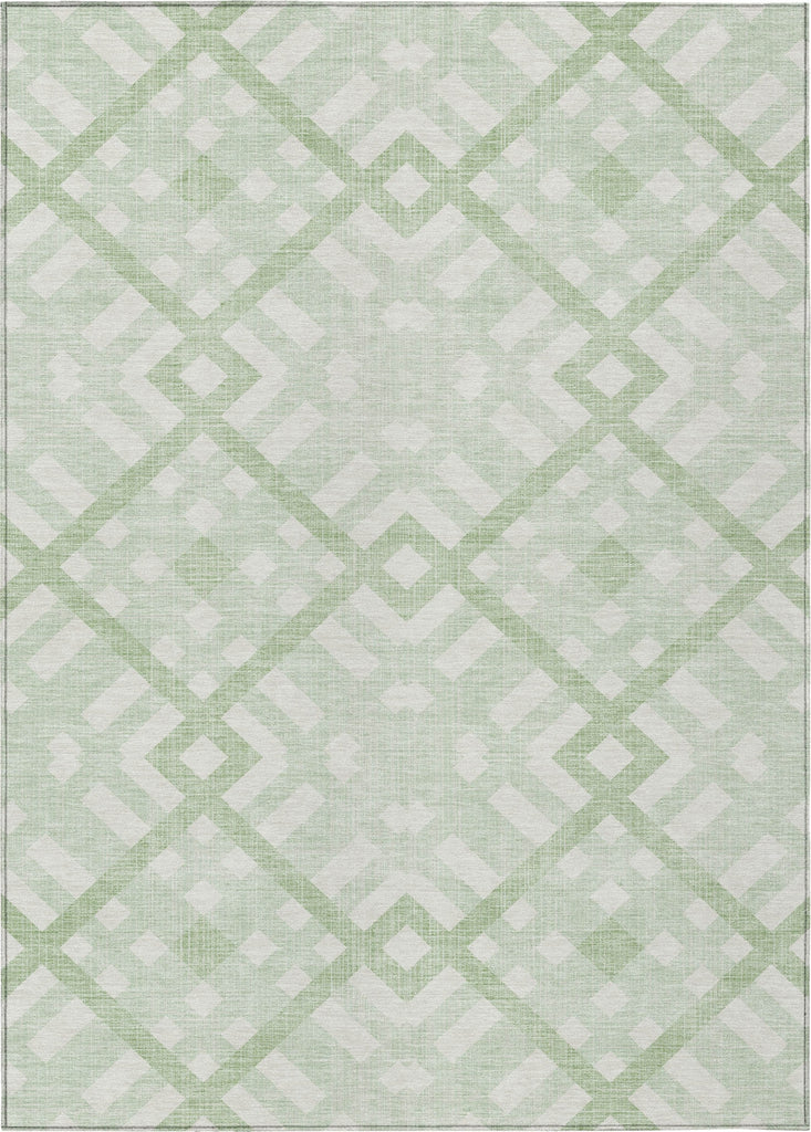 Piper Looms Chantille Geometric ACN616 Mint Area Rug