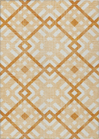 Piper Looms Chantille Geometric ACN616 Peach Area Rug