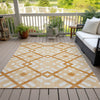 Piper Looms Chantille Geometric ACN616 Peach Area Rug