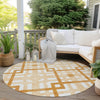 Piper Looms Chantille Geometric ACN616 Peach Area Rug