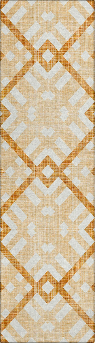 Piper Looms Chantille Geometric ACN616 Peach Area Rug