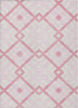 Piper Looms Chantille Geometric ACN616 Pink Area Rug