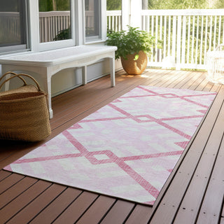 Piper Looms Chantille Geometric ACN616 Pink Area Rug