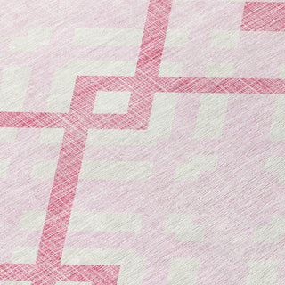 Piper Looms Chantille Geometric ACN616 Pink Area Rug